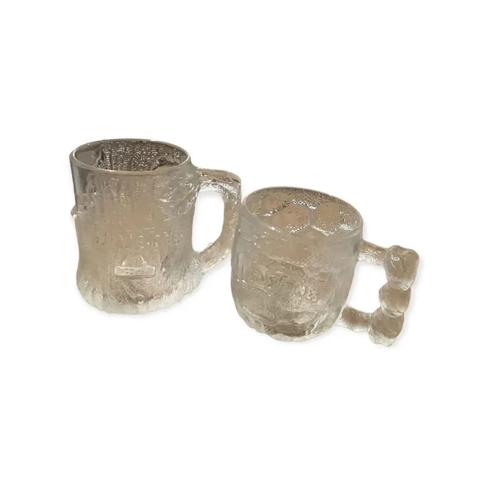 McDonald’s The Flintstones Glass Mugs Vintage Sets